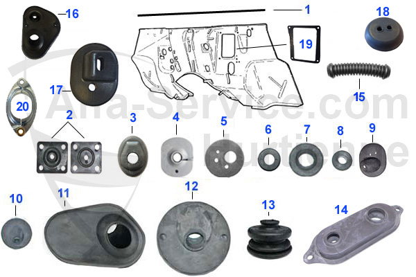 Durchführungen Stirnwand