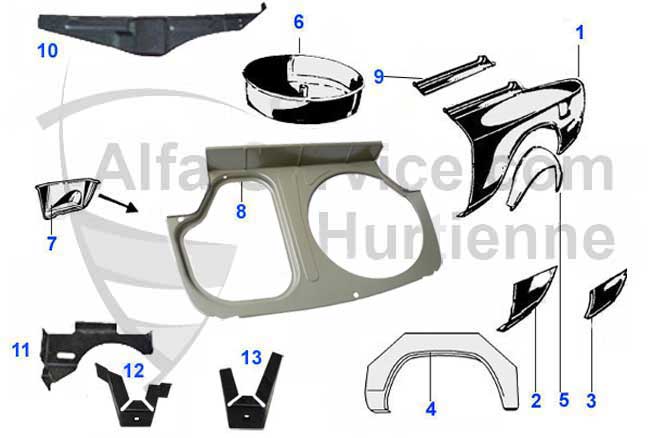 Seitenteil/Kofferraum