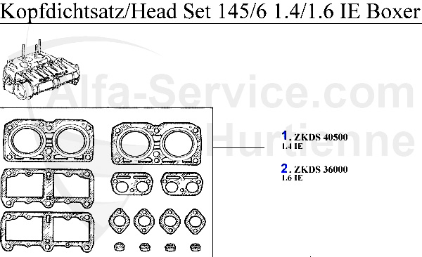 Kopfdichsatz 1.4/1.6