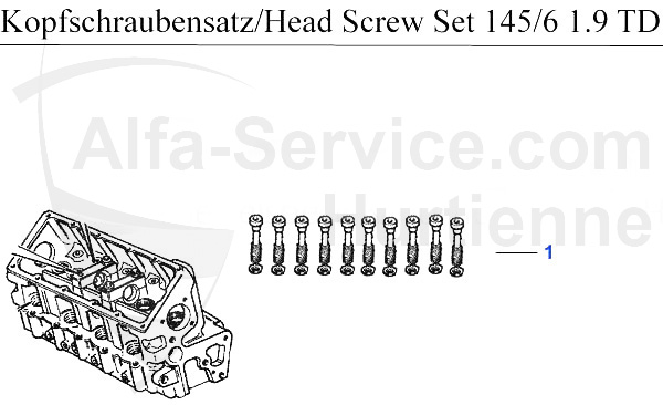 Kopfschraubensatz 1.9 TD