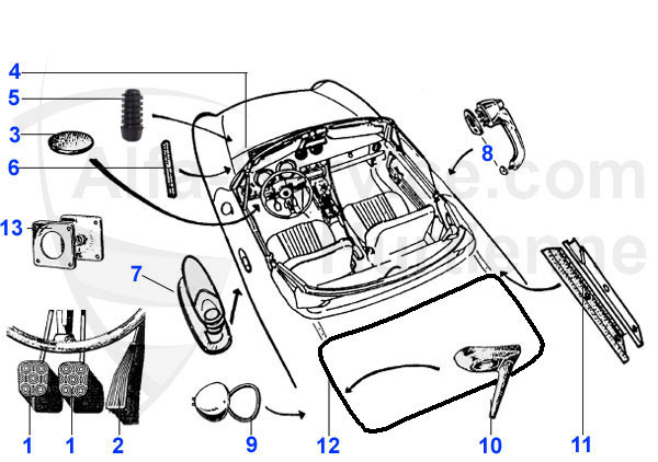 Diverse Gummidichtungen