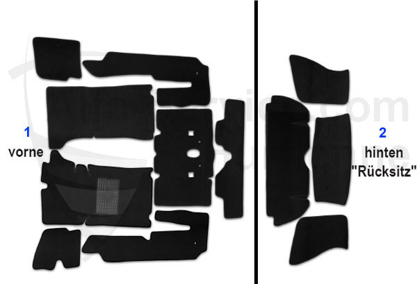 Teppichsatz Innenraum