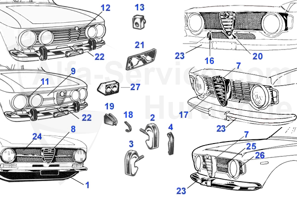 Stoßstange vorne/Grill