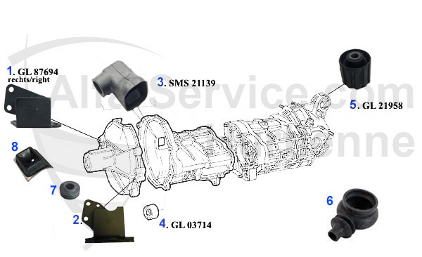 Getriebeaufhängung 1.6/1.8/2.0