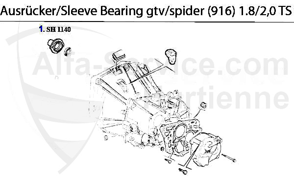 Führungshülse f. Ausrücker 1.8/2.0 TS