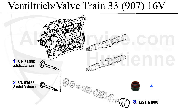 Ventiltrieb (907) 1.7 IE 16V