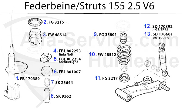 Federbein 2.5 V6