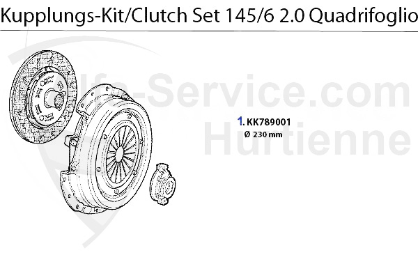 Kupplungs-Kit 2.0 TS 16V Quadrifoglio Bj