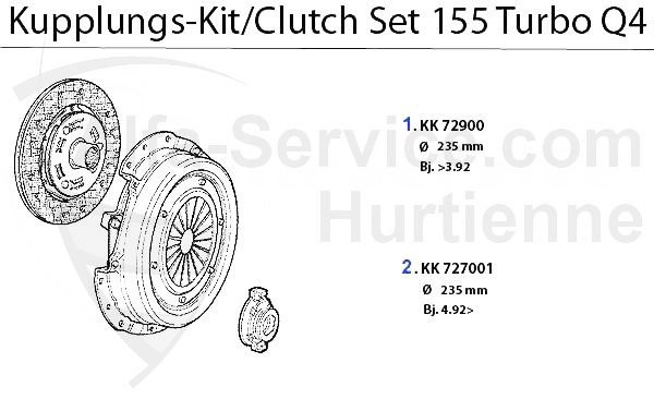 Kupplungs-Kit Turbo Q4 16V