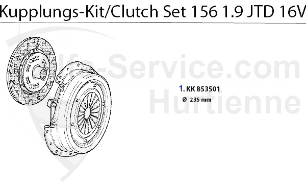Kupplungs-Kit 1.9 JTD 16V