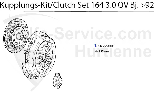 Kupplungs-Kit 3.0 QV Bj. >92