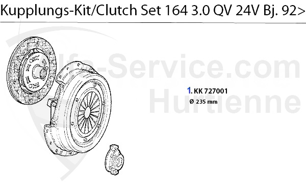 Kupplungs-Kit 3.0 QV 24V Bj. 92>