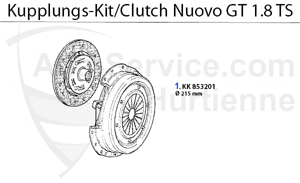 Kupplungs-Kit 1.8 TS