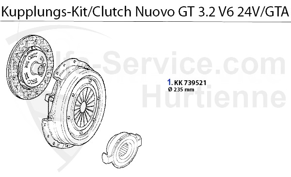 Kupplungs-Kit 3.2 V6 24V/GTA