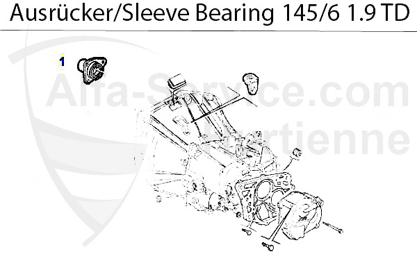 Führungshülse f. Ausrücker 145/6 1.9 TD