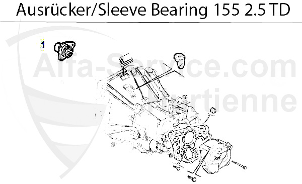 Führungshülse f. Ausrücker 2.5 TD