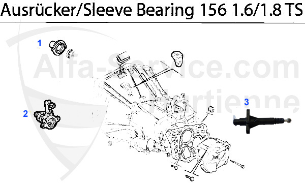 Zentral-Ausrücker 1.6/1.8 TS 16V