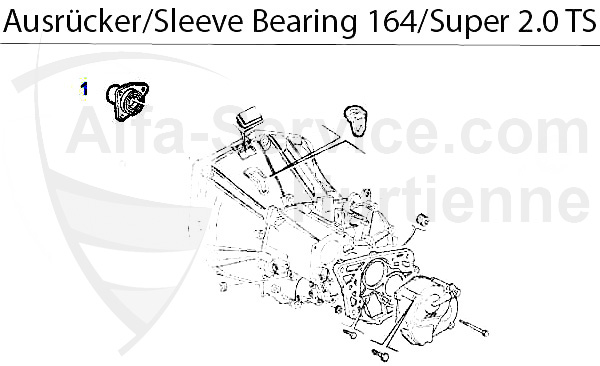 Führungshülse f. Ausrücker 2.0 TS