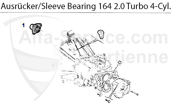 Führungshülse f. Ausrücker 2.0 Turbo 4-Z