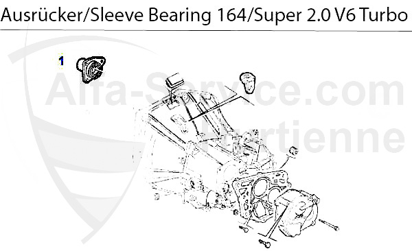 Führungshülse f. Ausrücker 2.0 V6 Turbo