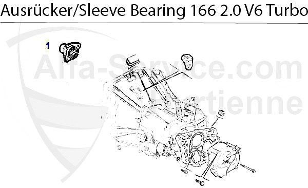 Führungshülse f. Ausrücker 2.0 V6 Turbo