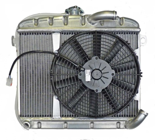 Radiateur en alluminium GT 2. serie avec ventilateur et bouchon radiateur