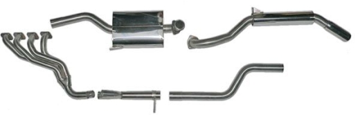 marmitta sport 1300-1600 Giulia e GT diametro tubi 57 mm, acciaio inox