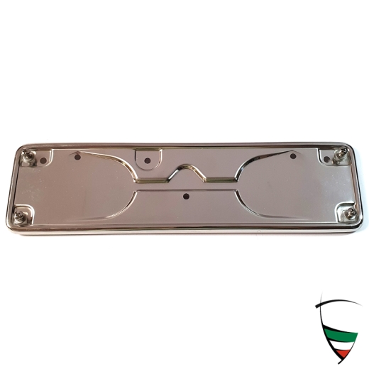 NUMBER HOLDING PLATE FRONT GTJ/GTV 2. SERIES POLISHED STAINLESS STEEL