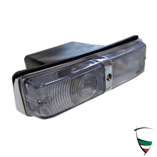 right side indicator Giulia 63-74 Altissimo design in white-white with chrome bar
