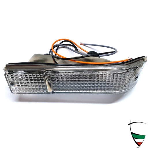 GT FRONT INDICATOR left / 70-77 reproduction glass white/white