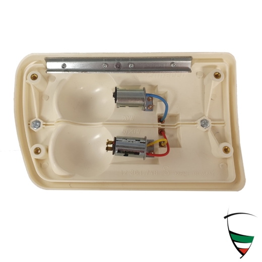 REAR LIGHT BACKING GTJ, LEFT PLASTIC REPRODUCTION