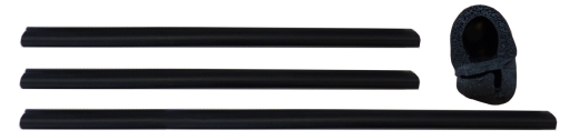 RUBBER PROFILE KIT RADIATORFRAME 2. SERIES GIULIA, 3 PIECES (2x32/1x45cm)