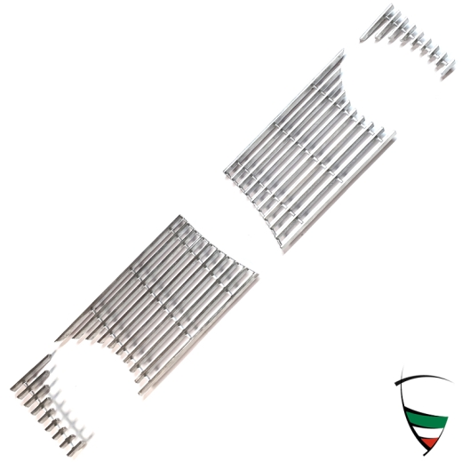 FRONT GRILL SET (4) GIULIA SPRINT GT,GIULIA GTC POLISHED