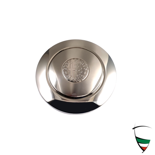 HUB CAP WITH STAMPED EMBLEM