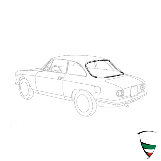 Cadre joint lunette arrière Bertone