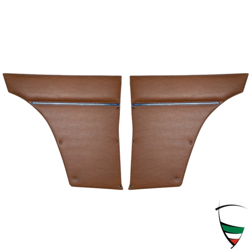REAR SIDE TRIM PANEL RIGHT+LEFT FOR GIULIA SPRINT GTV 65-68 IN BROWN