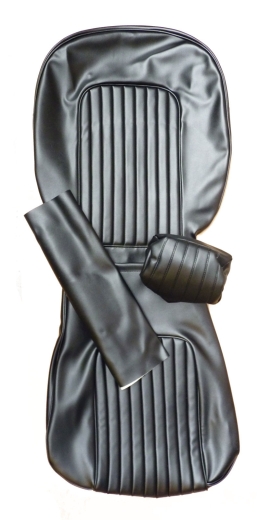 SEAT COVER black/longitudinal seam SPIDER 70-77