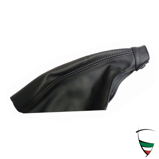 HANDBRAKE LEVER BOOT BLACK LEATHER SPIDER 87-93