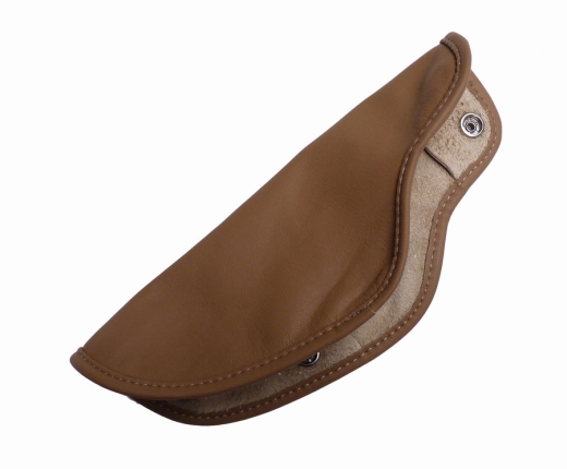 HANDBRAKE LEVER BOOT - LEATHER brown SPIDER Series 3, 78-86