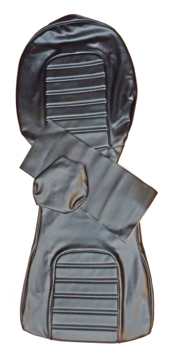 SEAT COVER black/transverse seam 25 cm rest - SPIDER 2000 1983-86
