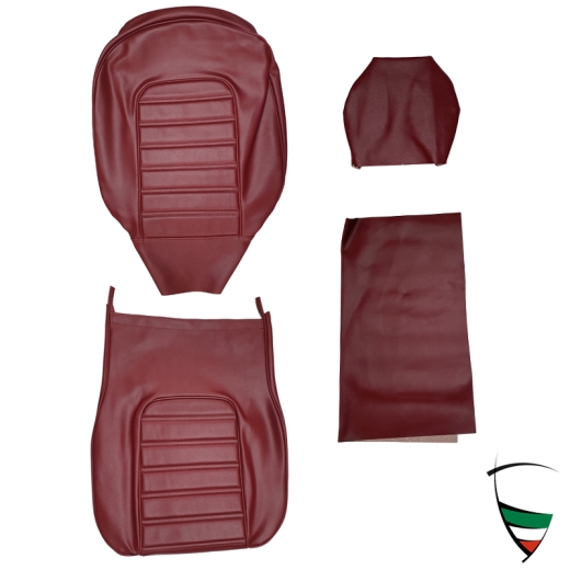 SEAT COVER bordeaux/transverse seam 24 cm head rest, SPIDER 2000 1983-86 1600 1983-89