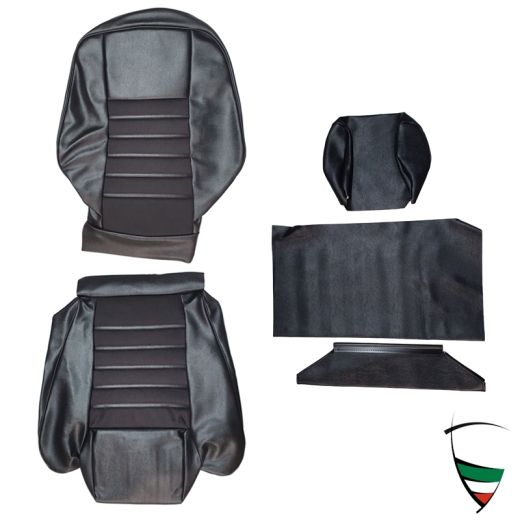 SEAT COVER black/material TEXALFA SPIDER 90-93