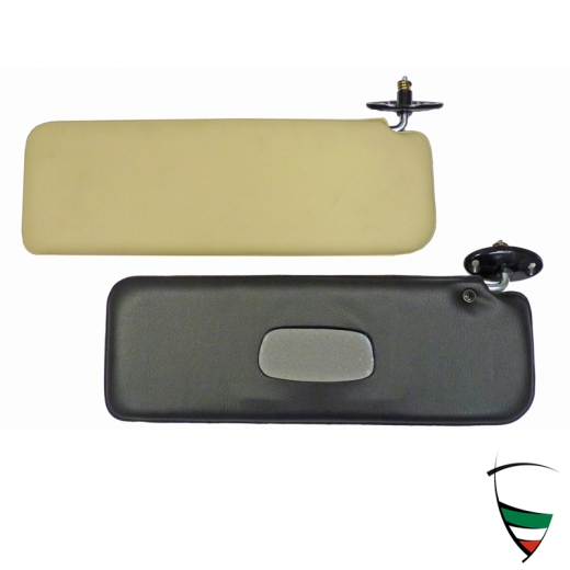 PAIR OF SUNVISORS GT BERTONE BLACK/TAN WITH HOLDERS