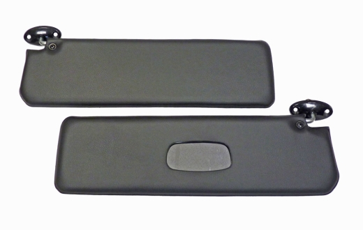 PAIR OF SUNVISORS GIULIA BLACK WITH HOLDERS