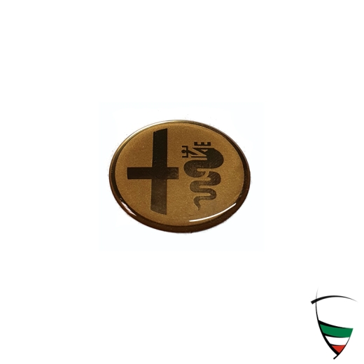 Alfa Romeo Emblem für Lenkrad Spider, Giulia, GT (Gold) 40mm Dm
