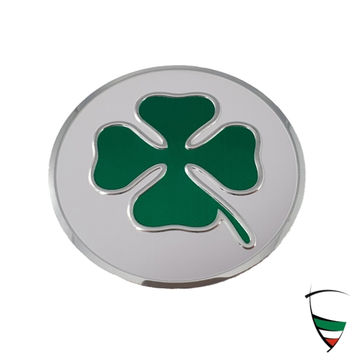 EMBLEM CLOVERLEAF METAL FOR STEERING WHEEL HUB OTHER 55MM SELF-ADHESIVE