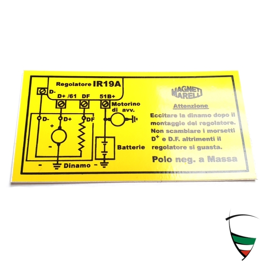 STICKER DYNAMO REGULATOR