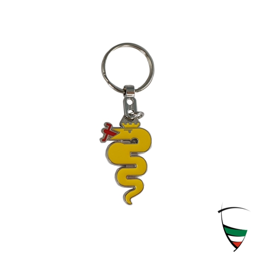 KEY RING "SNAKE" yellow