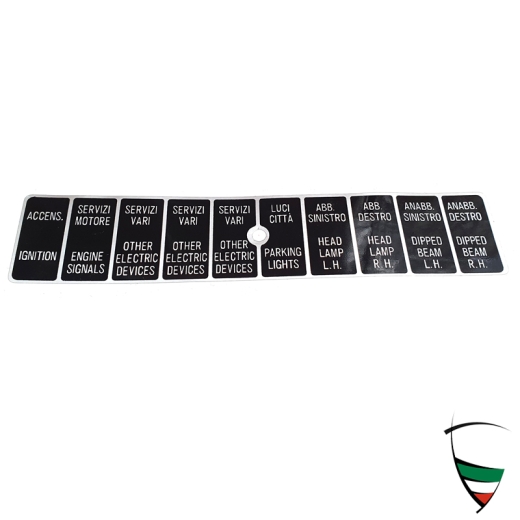 FUSE BOX STICKER GIULIA 64-69