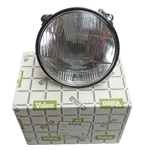 OUTER HEADLAMP RIGHT ALFETTA BERLINA, ALFETTA GT WITHOUT PARKING LIGHT ORIGINAL ELMA 75.20.012.00